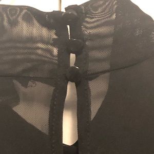 Gracia Feather Mesh Blouse